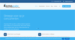 Desktop Screenshot of dewebanalist.nl